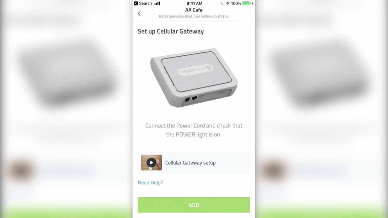 Web app portal for the IoT network